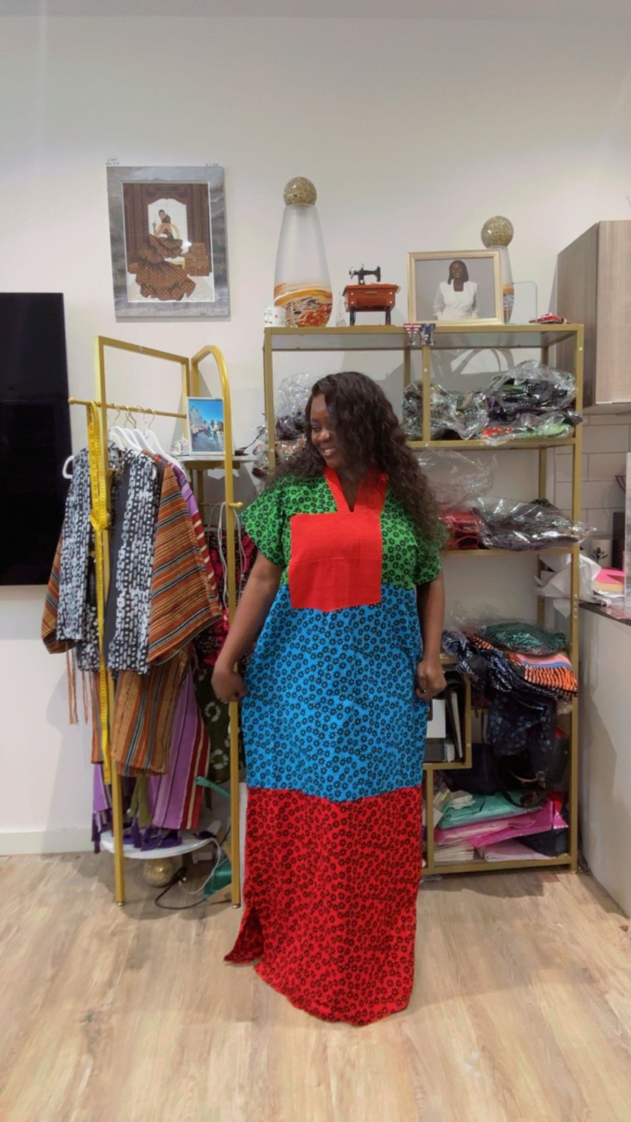 Long Ankara Dress - Image 2