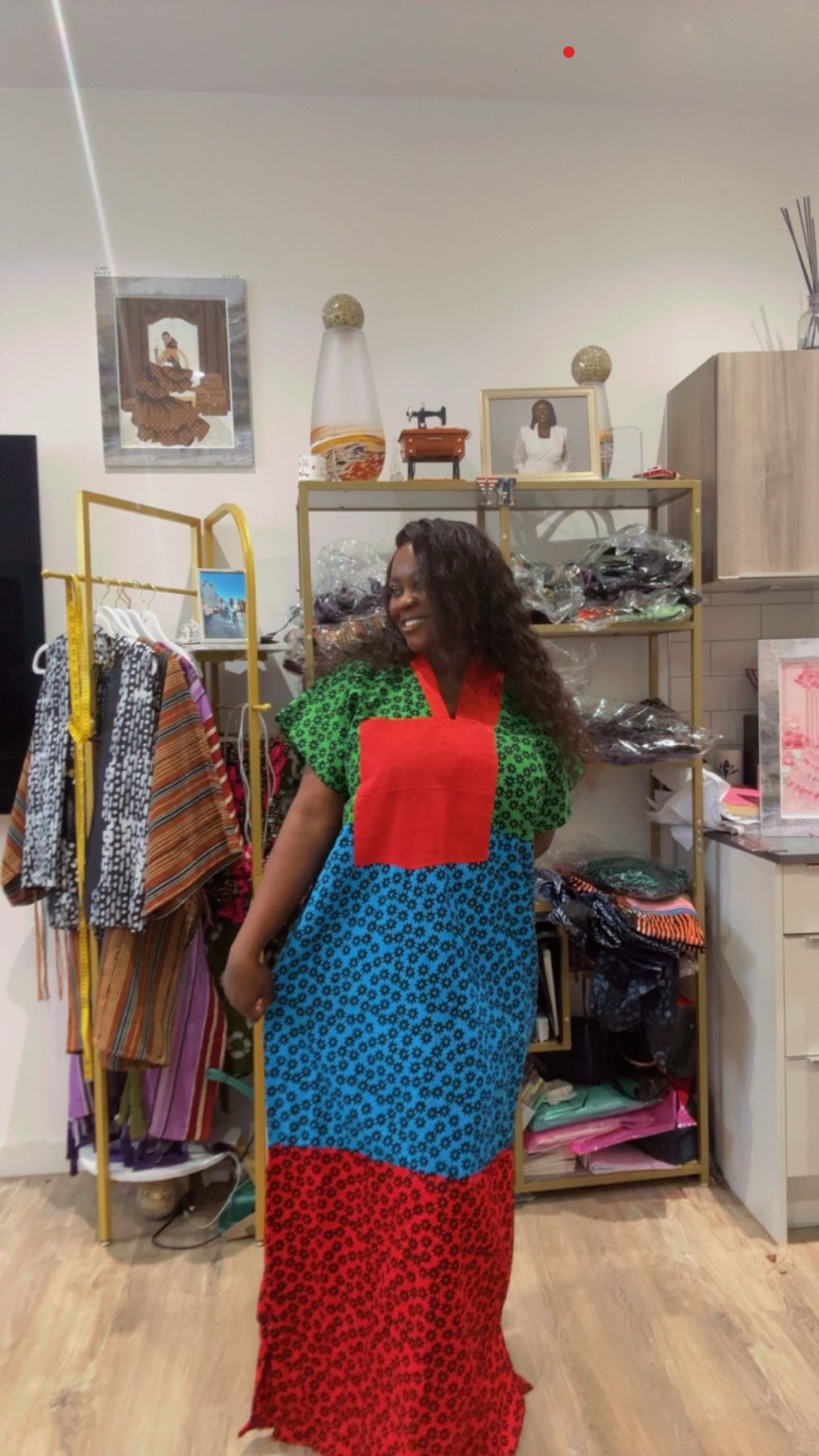 Long Ankara Dress - Image 3