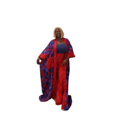 Two-Piece Ankara Kimono Set