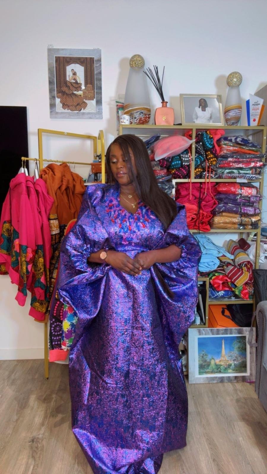 Brocade Bubu Dress - Image 4