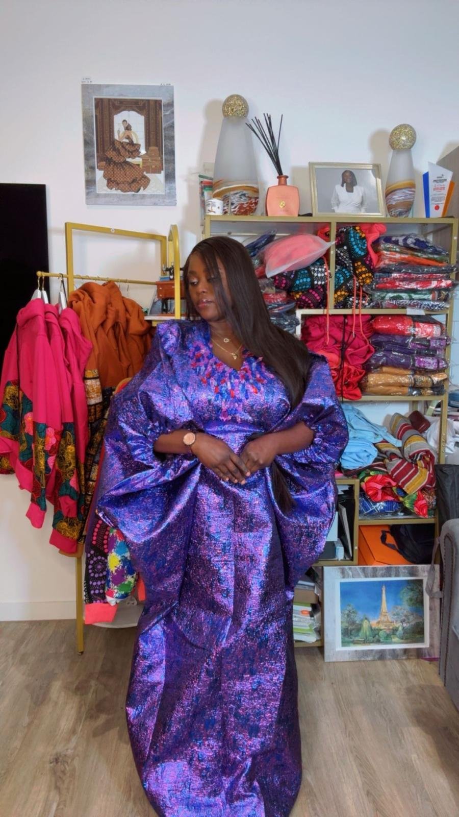 Brocade Bubu Dress - Image 3