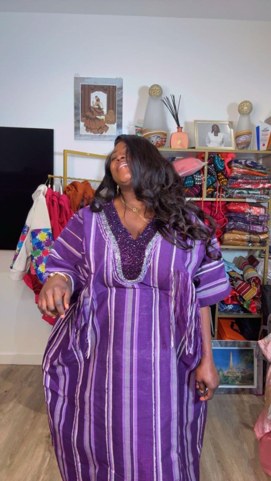 Aso-Oke Long Dress - Image 2