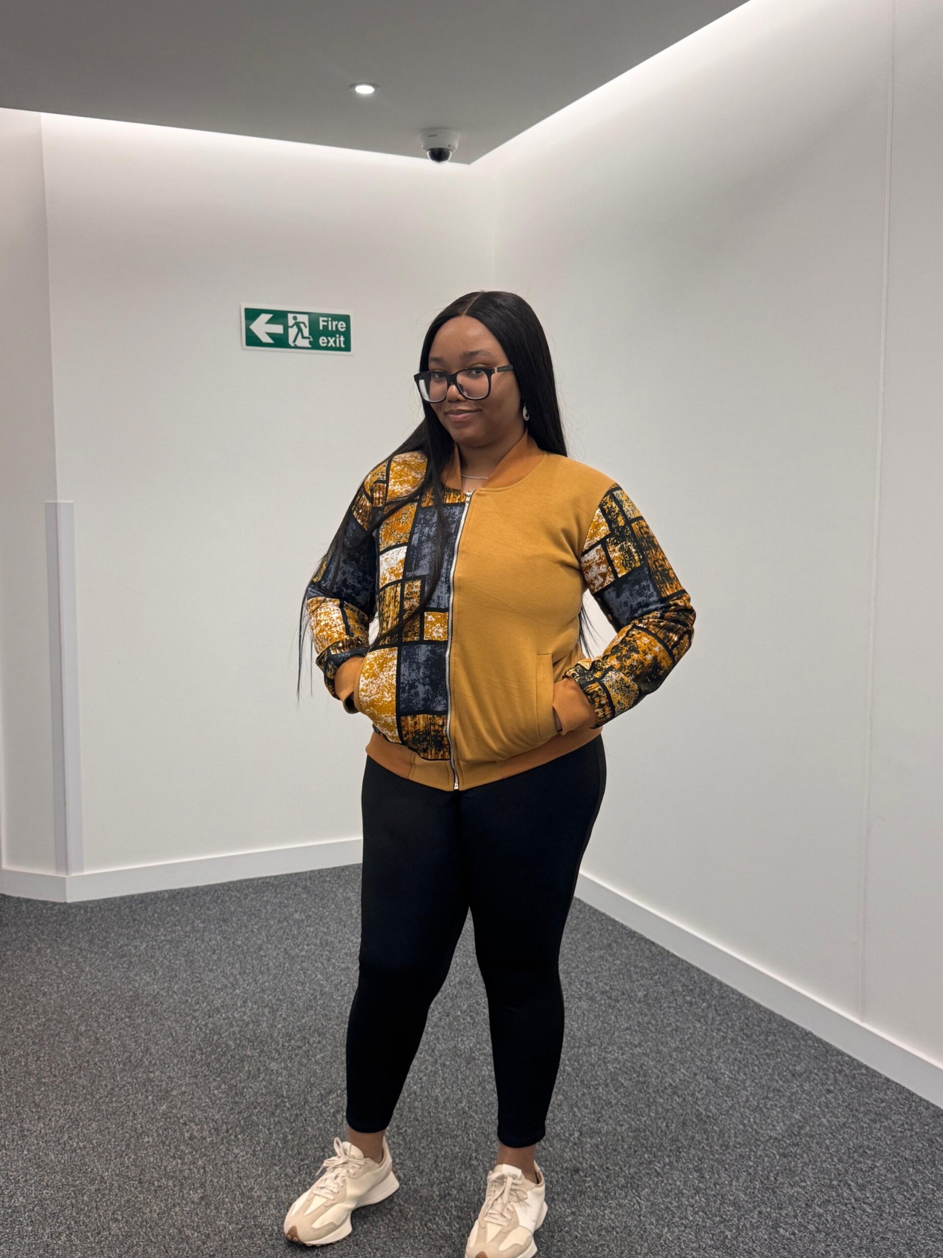 Mustard Yellow Afrocentric Bomber Jacket