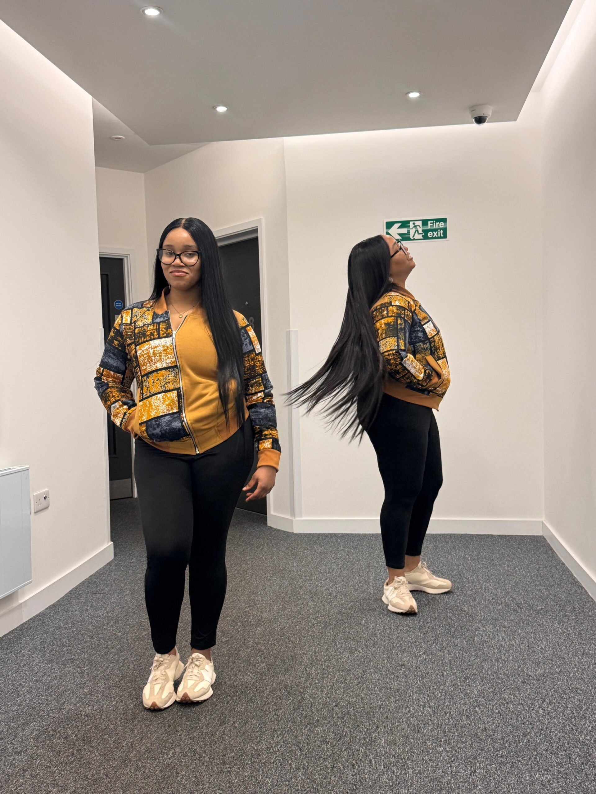 Mustard Yellow Afrocentric Bomber Jacket - Image 5