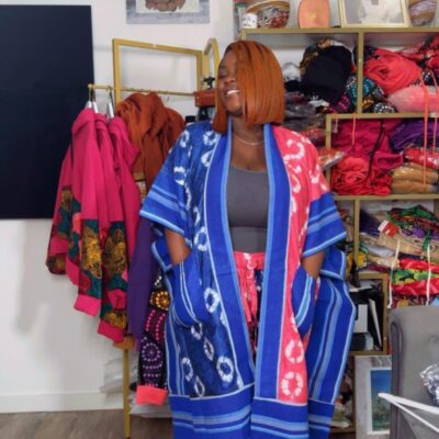 2026/03/1000034558.jpg Adore& Aso-Oke Two-Piece Kimono Set