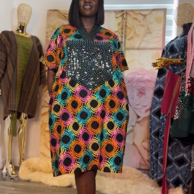 Ankara Mini Bubu Dress