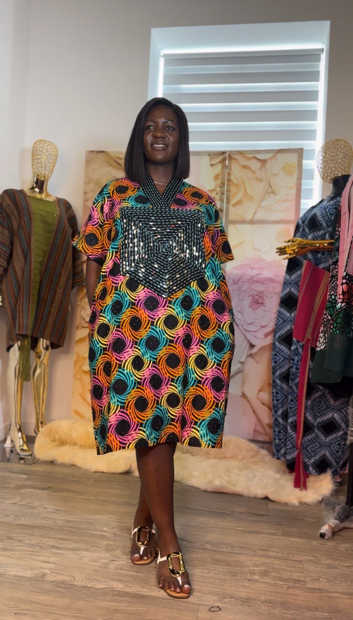 Ankara Mini Bubu Dress