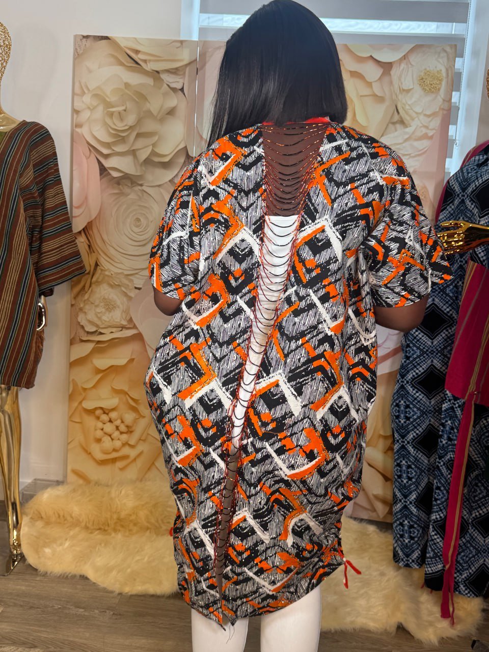 Ankara Kimono Jacket - Image 2