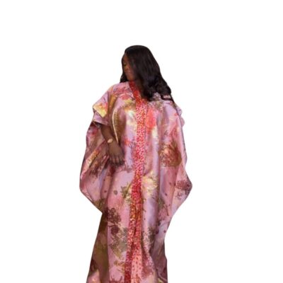 Pink/Orange Brocade Bubu Dress