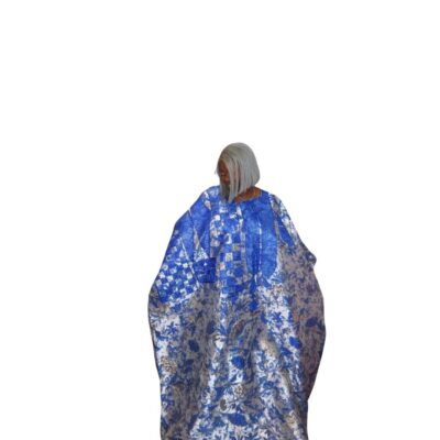 Blue Damask Bubu Dress