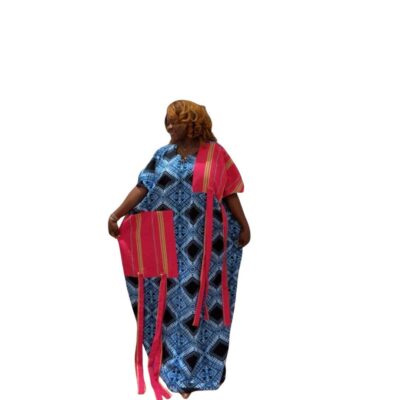 Two-toned Ankara Long dress