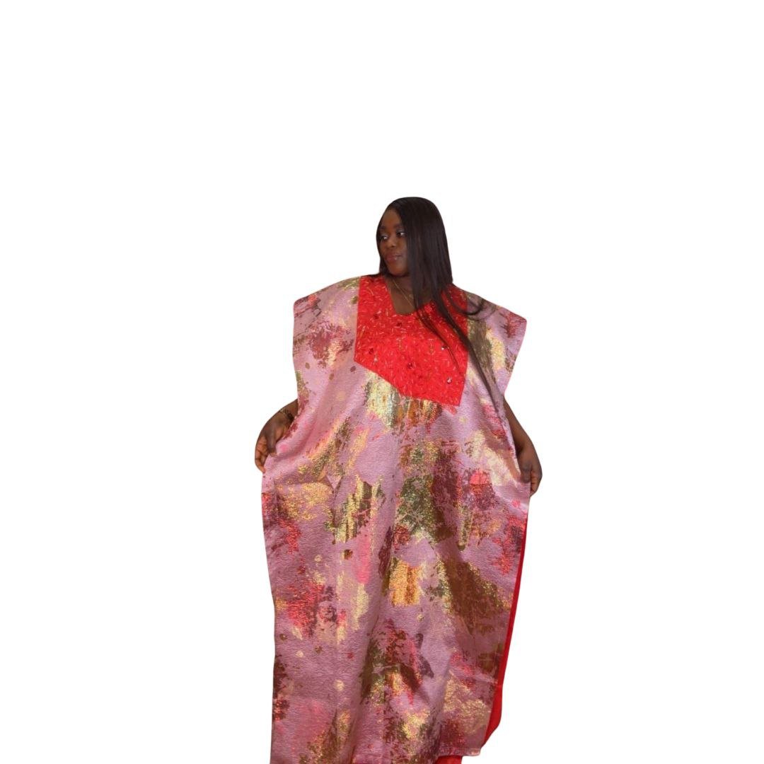 Two-toned Brocade Bubu Gown