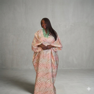 3 Toned Brocade Bubu Dress