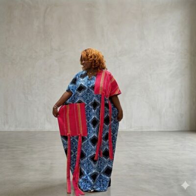 Two-toned Ankara Long dress