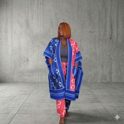 Adore& Aso-Oke Two-Piece Kimono Set