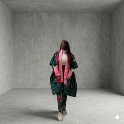 Afrocentric Kimono Set