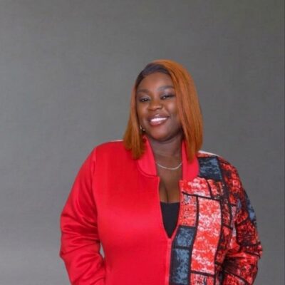 Red Afrocentric Bomber Jacket