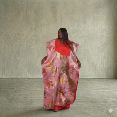 Two-toned Brocade Bubu Gown